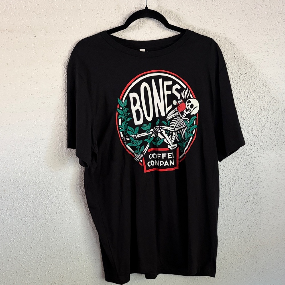 Bones Coffee Company Black Graphic T-Shirt